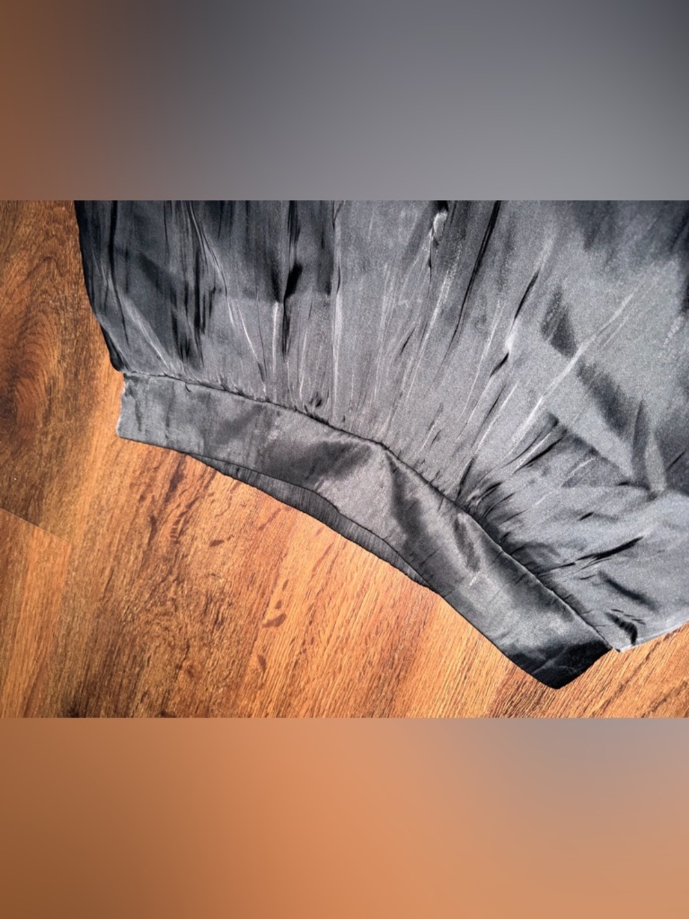 NEW Baltic Born Jayla Palazzo Satin Pant black wide leg casual spring $90 - Picture 7 of 8